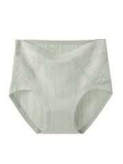 5 Pack Plus Size Lace Ribbed Underwear Set for Women