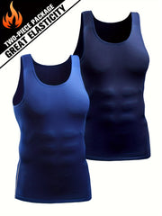 2pcs Men's Quick Drying Tank Tops Sleeveless T shirt for Gym Workout