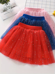 Toddler Girls Sequin Tutu Skirt for Dance Ballet Party