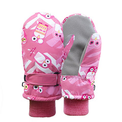 Kids Winter Ski Gloves Men Women Warm Windproof Non-slip Thickened Gloves
