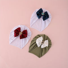 3pcs Toddler Indian Hat With Bow For Children