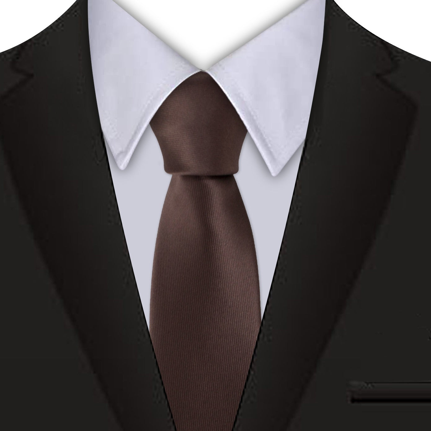 Men's Solid Pure 2 36 Plain Formal Ties Narrow Tie