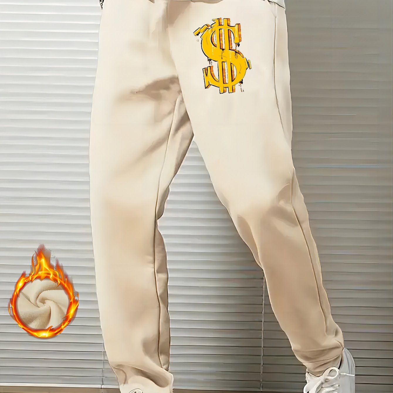 Men's Dollar Graphic Sweatpants Casual Joggers For Fall Winter