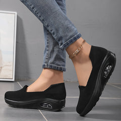 Women's Air Cushion Mesh Sneakers Slip-On Walking Shoes