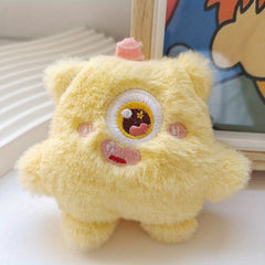 Plush Monster Brooch for Girls - One-eyed and Three-eyed Options