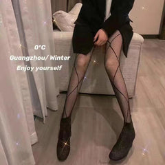 Women's Patterned Nylon Stockings