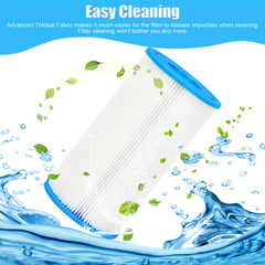 4pcs Pool Filters Replacement Compatible with Above Ground Pools 500-2500 GPH