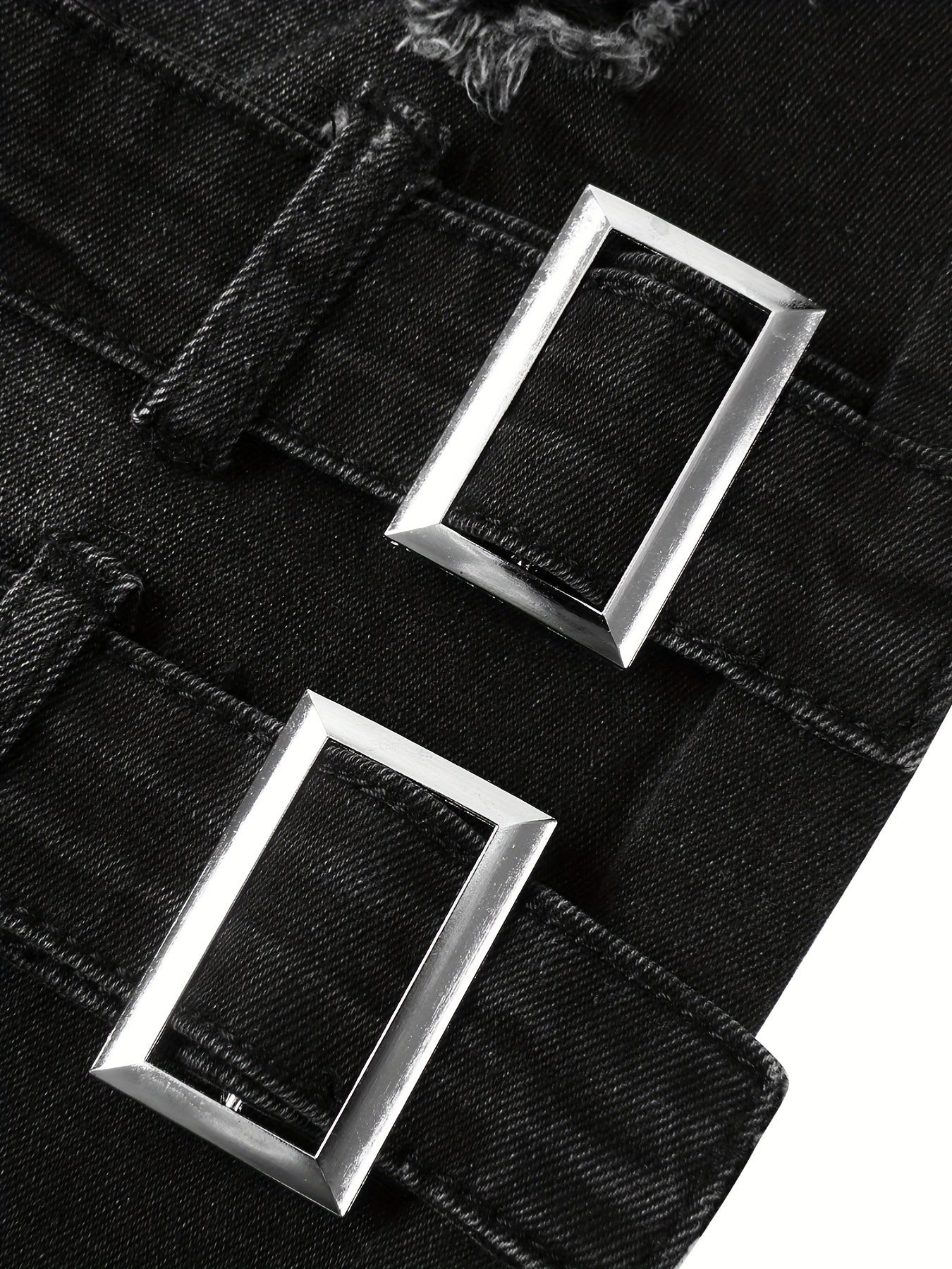 Men's Ripped Biker Jeans Slim Fit Distressed Stretch Denim Pants