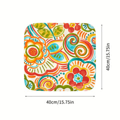 Floral Printed Chair Cushion Memory Foam - Office Chairs