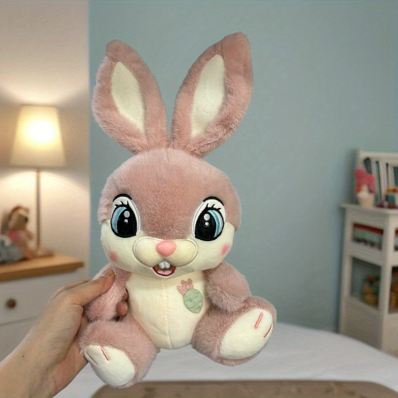 Valentine Bunny Plush Toy - Soft Stuffed Animal - Bedroom Decor Gift