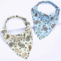 4pcs Paisley Print Head Scarf Triangle Bandanas Hairband Headwrap
