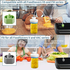 Food Saver Vacuum Sealer Jar Sealer Kit for Canning, Regular & Wide Mouth Jars