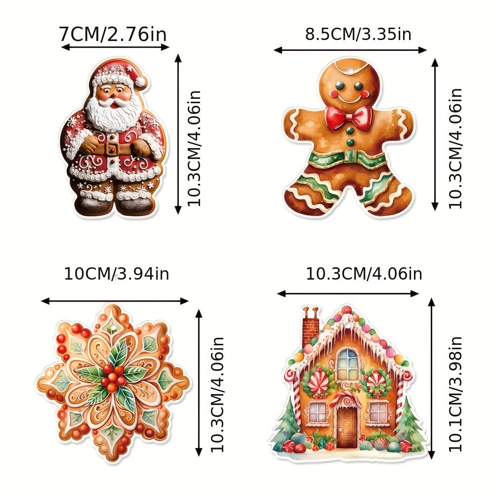 Gingerbread Man Christmas Decoration Pendant Set