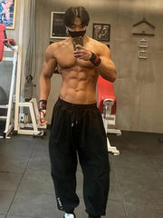 Men's Loose Sweatpants With Pockets Active Comfy Trousers