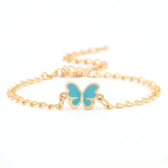 Butterfly Pendant Chain Bracelet Adjustable Minimalist Jewelry for Women