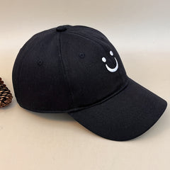 Smile Face Embroidered Baseball Cap Unisex Caps