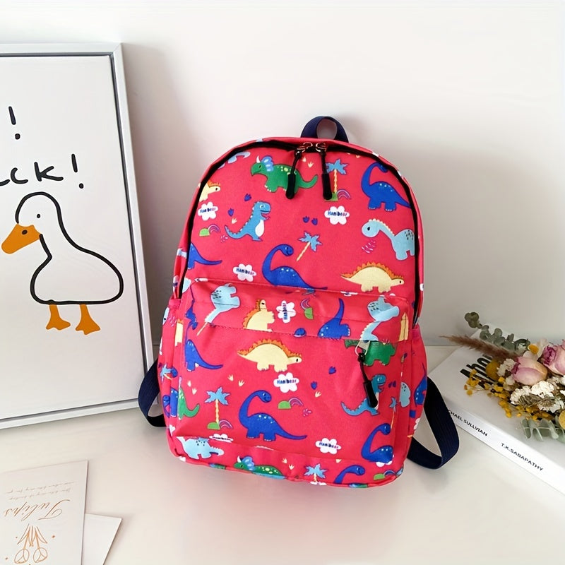 Kids Dino Backpack Large Capacity Lightweight School Bag