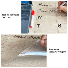 Reusable Dry Erase Memo Board Sheet - No Residue - Restickable
