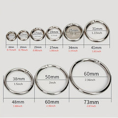 5pcs Zinc Alloy Spring Ring Keychain Open Ring DIY Keychain Buckle