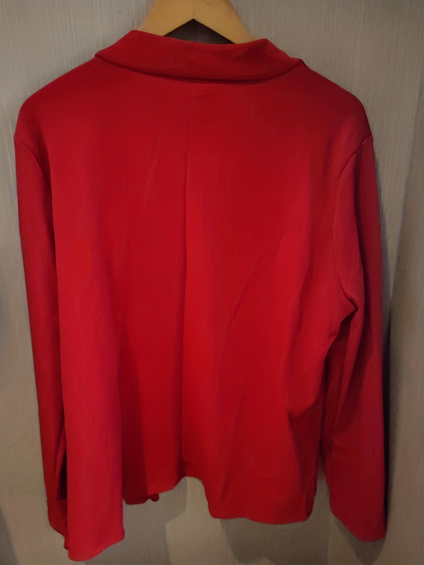 Women's Solid Long Sleeve Slim Fit Blazer