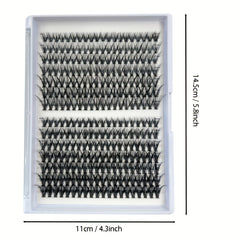 280pcs D Curl Eyelash Extension Kit 30D 40D 9 15mm Mix Lash Clusters