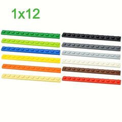 20pcs Thin Classic Bricks Plate 1 X 12 Dot Building Blocks MOC Educa