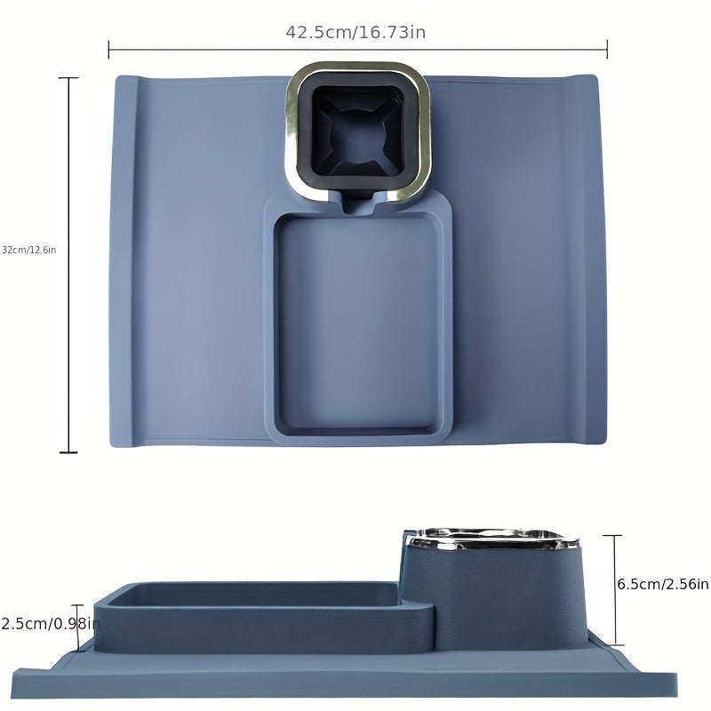 Silicone Cup Holder Coasters for Water Bottle, Spill-proof Drink Storage Tray