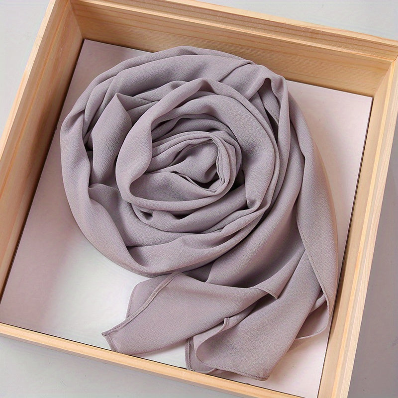Pearl Chiffon Women's Winter Shawl Scarf