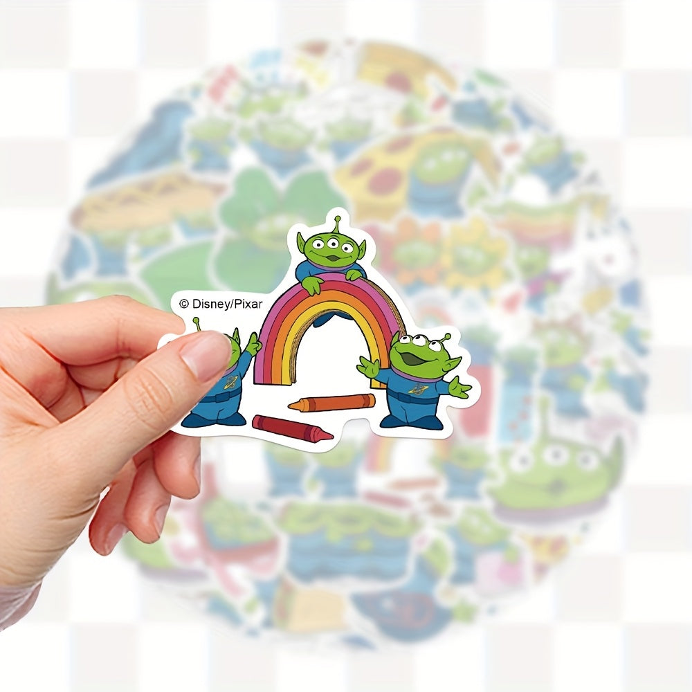Disney Alien Waterproof Stickers - Set of 42 Cute Cartoon Decals