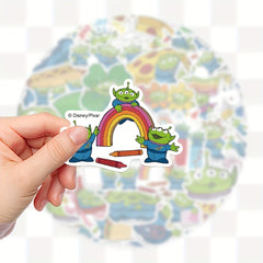 Disney Alien Waterproof Stickers - Set of 42 Cute Cartoon Decals