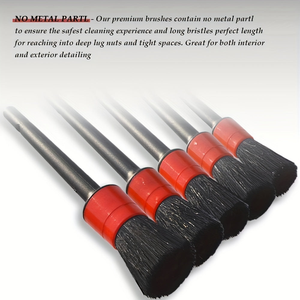 Professional 20pc Car Wheel & Tire Detailing Brush Set