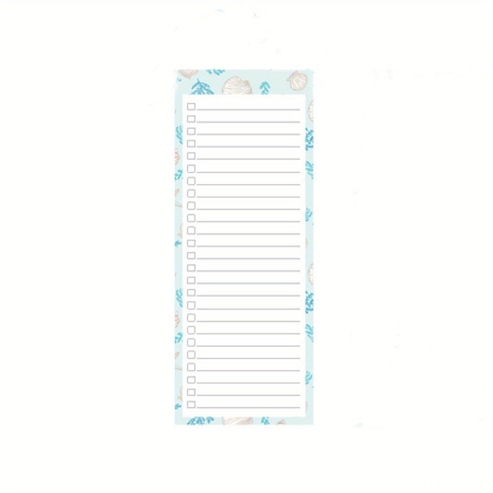 Ocean Theme Magnetic Notepad 60 Sheets To Do List Grocery Shopping Summer Theme