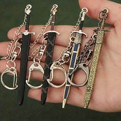 Metal Ancient Sword Model Key Chain Pendant Bag Funny Key Chain