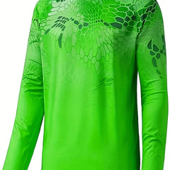 Men's Snake Skin Print UPF 50 Sun Shirt Quick Dry Rash Guard