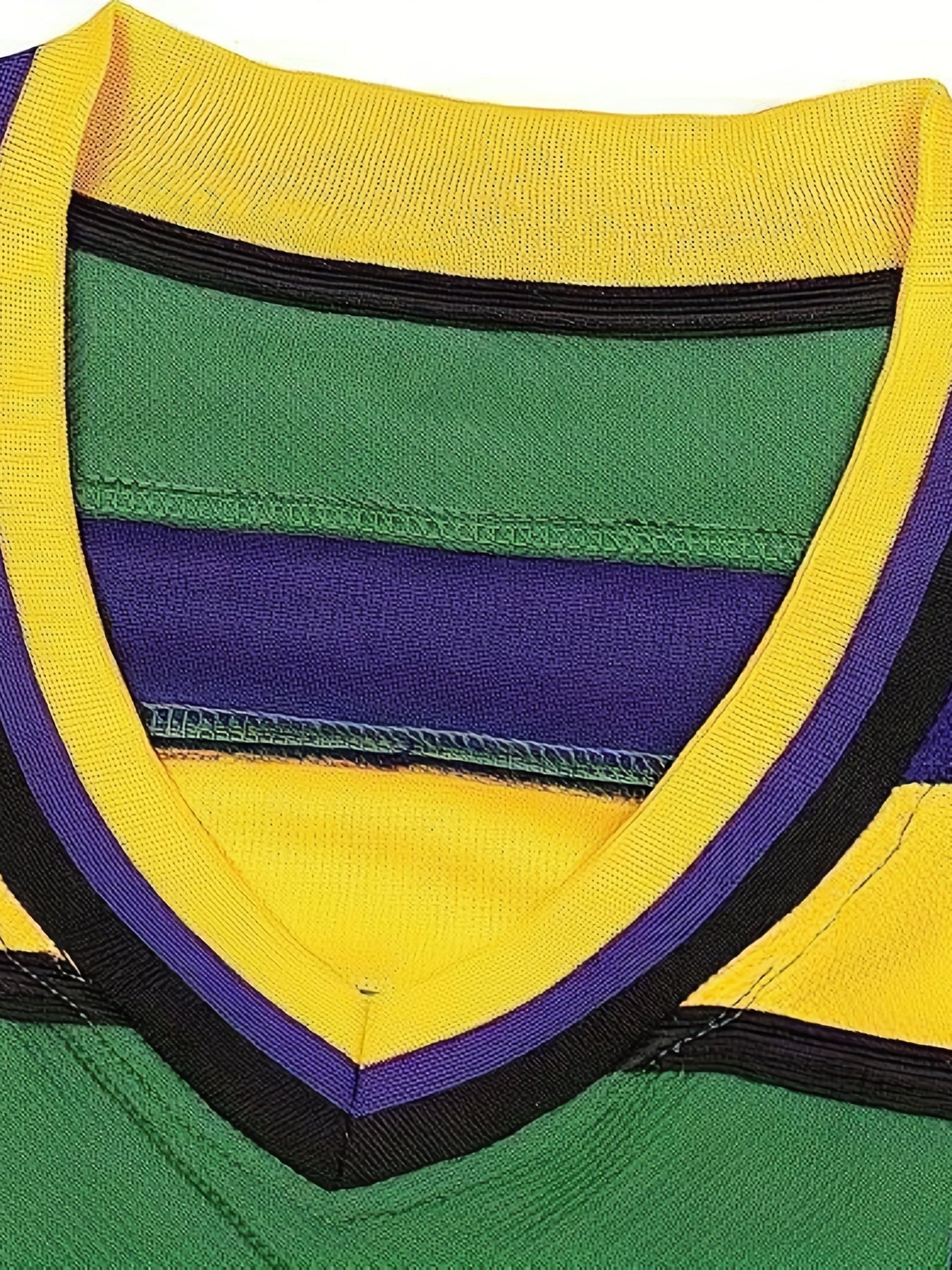 Men's 99 Ice Hockey Jersey Vintage Stripe V Neck Long Sleeve Uniform