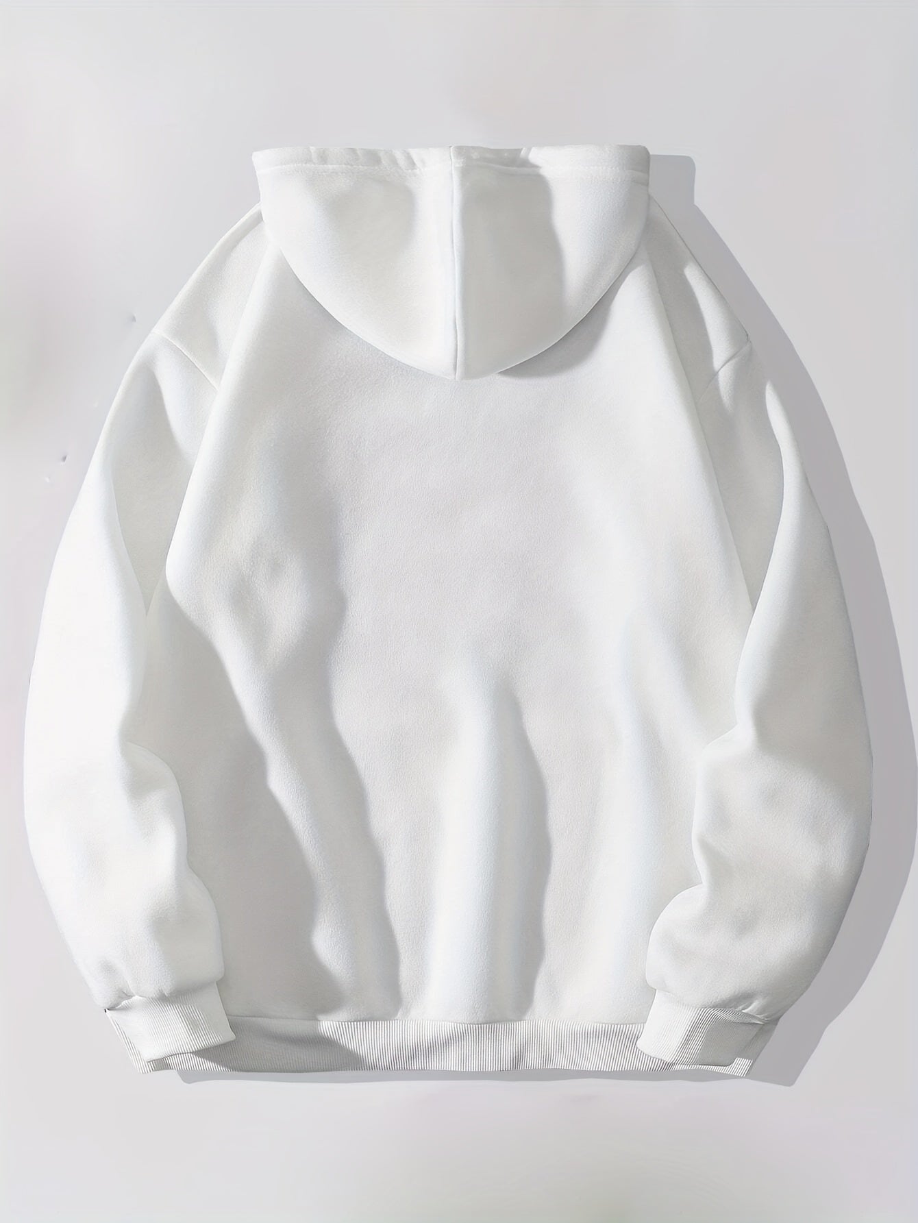 Bear & Letter Print Kangaroo Pocket Hoodie Long Sleeve Drawstring Hoodies