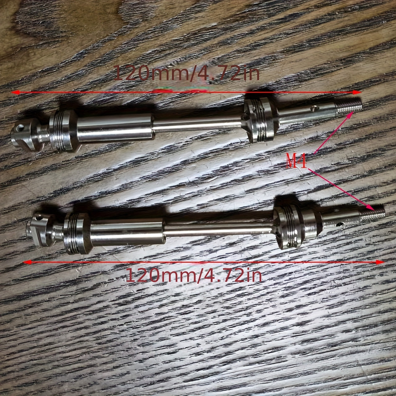 Steel Propeller Shaft for Hoss Slash Rustler 4WD 9051 2X Two