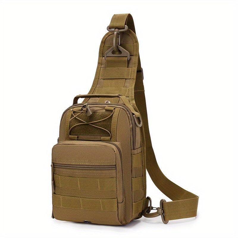 Men's Tactical Crossbody Bag Camo Chest Bag for Outdoor Hiking Camping