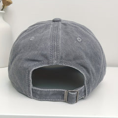 MOM OF BOYS Baseball Cap Embroidery Washed Distressed Gray Dad Hat