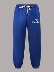 Men's Letter Print Joggers - Stretch Waist Sports Pants