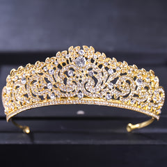 Crystal Wedding Tiara Bridal Silver Golden Bride Headband