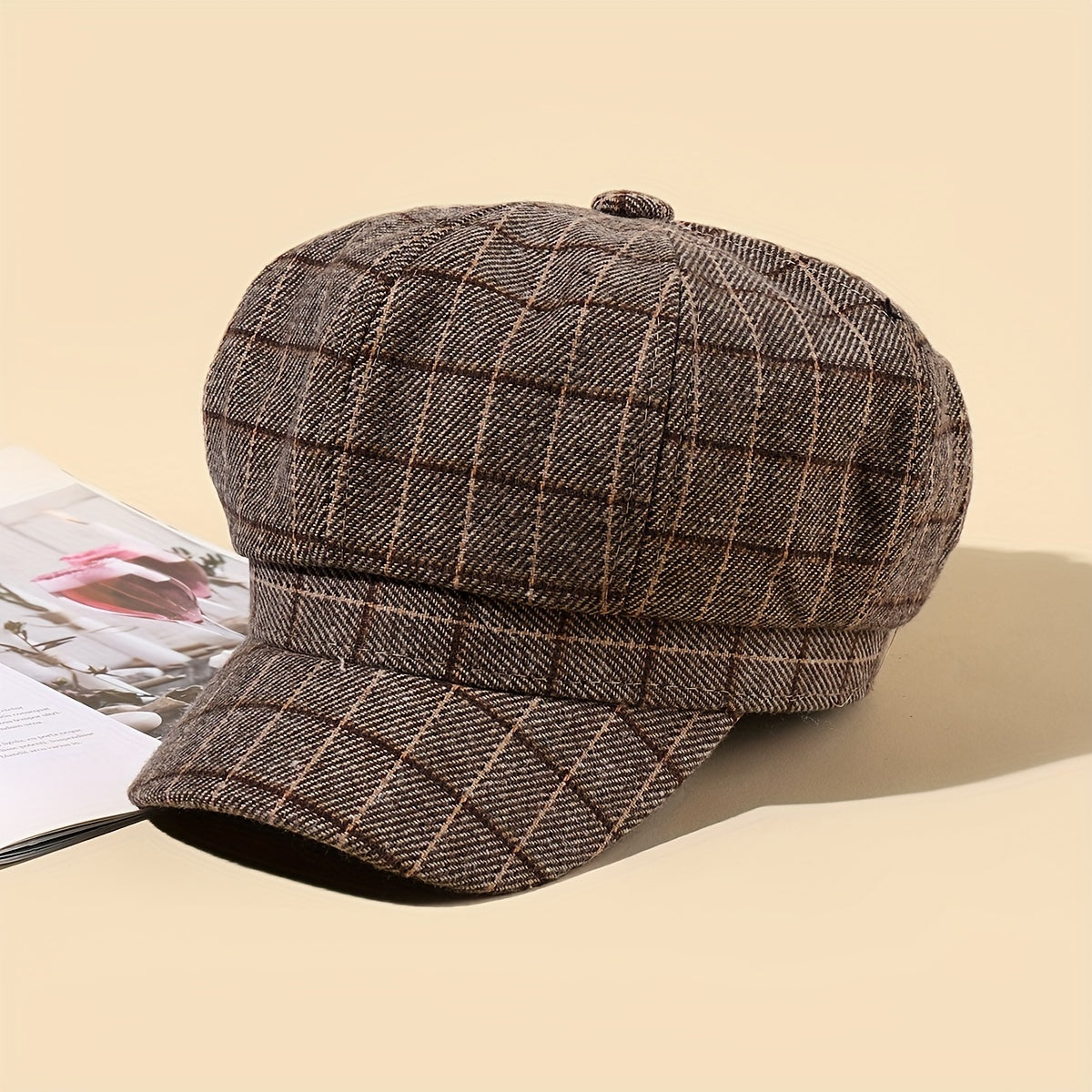 Men's Retro Newsboy Hat, Versatile Style