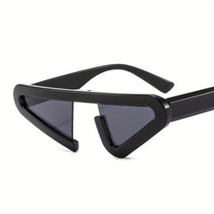 Irregular Frame Sunglasses Gradient Lens Hip Hop Style Eyewear
