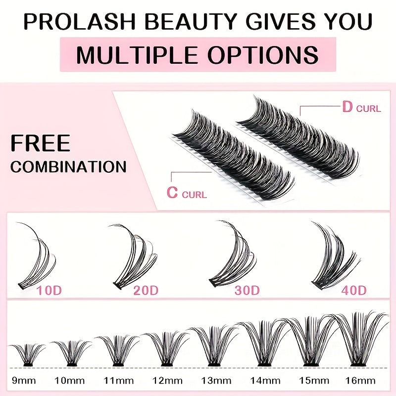 30D 40D 60 Clusters Lashes C Curling Volume Individual Lashes Extensions