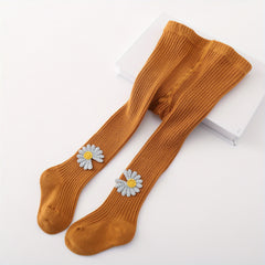 Cable Knit Cotton Toddler Tights Pantyhose