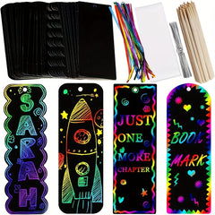 Rainbow Scratch Bookmarks Kit for Kids