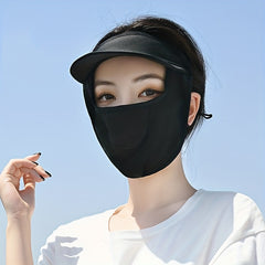 UV Protection Mask With Brim Ear Hook Full Cover Sunproof Mask