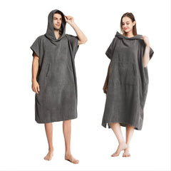 Quick Dry Changing Robe with Hoodie for Surfing
