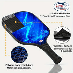 Panelsound Pickleball Paddles Set Of 2 Fiberglass Surface Pickleball Set