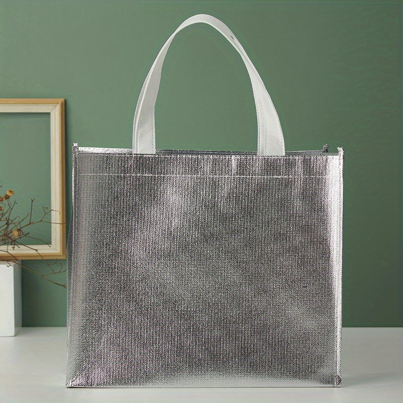 2pcs Reusable Gift Bag Large Capacity Aluminum Film Eco Friendly